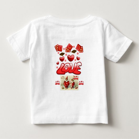 T-shirt bébé Saint Valentin (Dos)