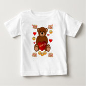 T-shirt bébé Saint Valentin (Devant)