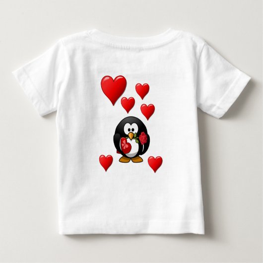 T-shirt bébé Saint Valentin (Dos)
