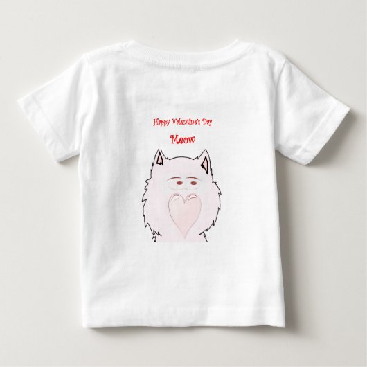 T-shirt bébé Saint Valentin (Dos)