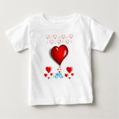 T-shirt bébé Saint Valentin (Devant)