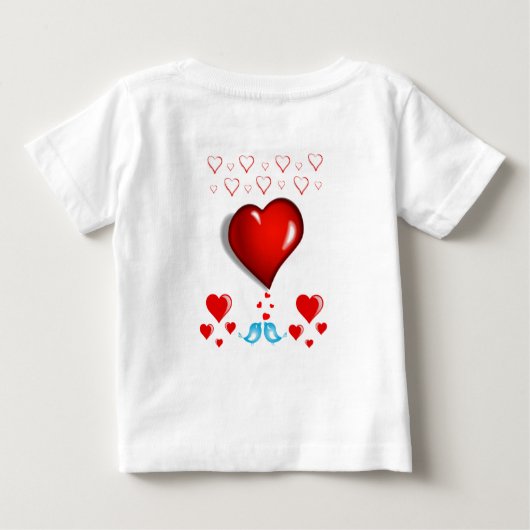 T-shirt bébé Saint Valentin (Dos)