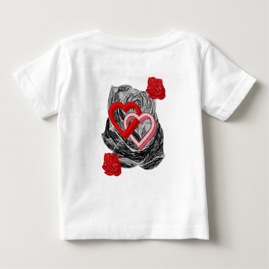 T-shirt bébé Saint Valentin (Dos)