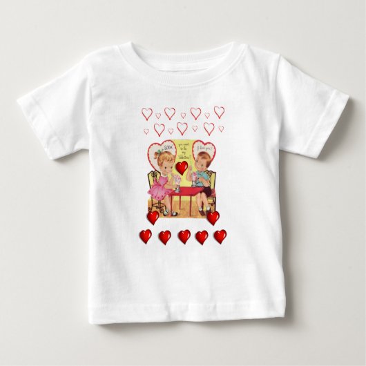 T-shirt bébé Saint Valentin (Devant)