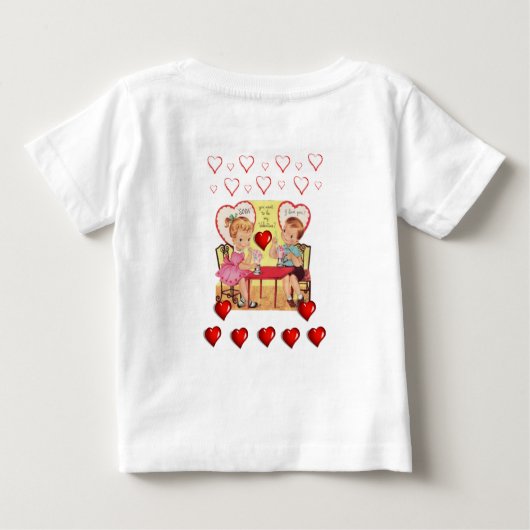 T-shirt bébé Saint Valentin (Dos)