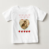 T-shirt bébé Saint Valentin (Devant)