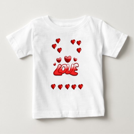 T-shirt bébé Saint Valentin (Devant)
