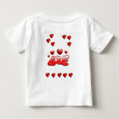 T-shirt bébé Saint Valentin (Dos)