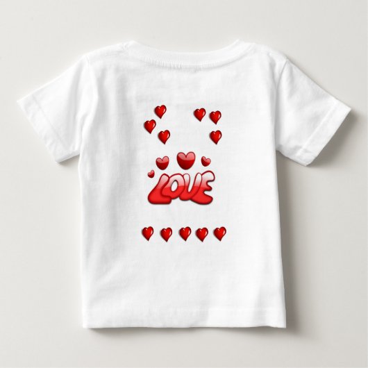 T-shirt bébé Saint Valentin (Dos)