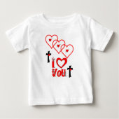 T-shirt bébé Saint Valentin (Devant)