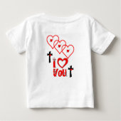 T-shirt bébé Saint Valentin (Dos)