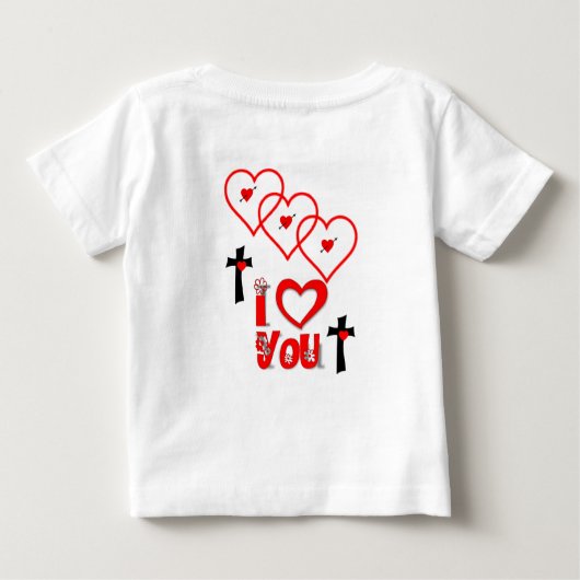 T-shirt bébé Saint Valentin (Dos)