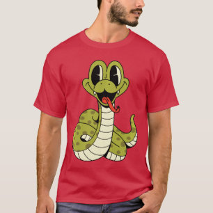 T-shirt Bébé serpent reptiles bande dessinée serpent pour
