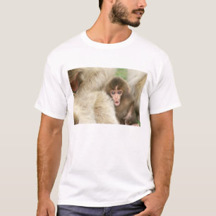 T-shirt Bébé singe des neiges, Jigokudani, Nagano, Japon