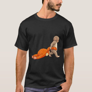 T-shirt Bébé singe drôle qui frappe mignon animal hommes f