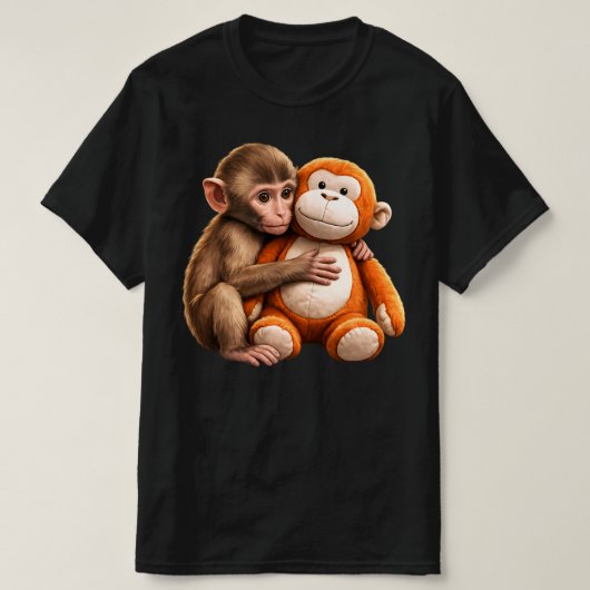 T-shirt Bébé Singe Équipe Punch (Design devant)