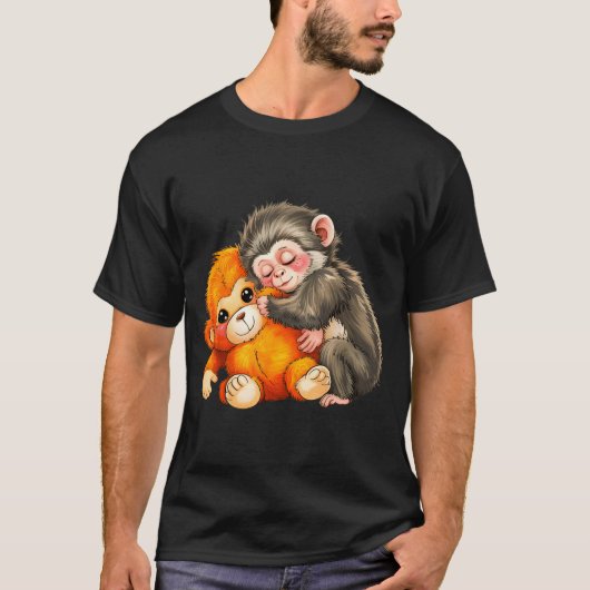 T-shirt Bébé singe poing  (Devant)