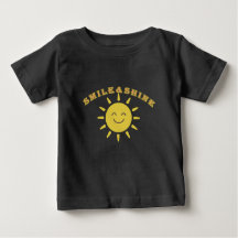 T-shirt bébé soleil souriant mignon