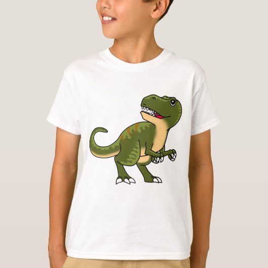 T-shirt Bébé T-rex heureux (Devant)