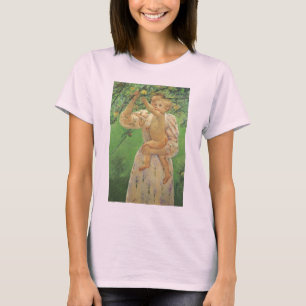 T-shirt Bébé tendant la main vers une pomme de Mary Cassat