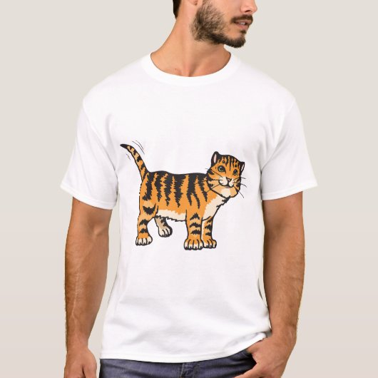 T-shirt bébé tigre (Devant)