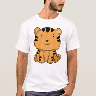 T-shirt Bébé Tigre Mignon Animal de la Jungle Adorable Kaw