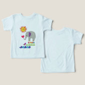T-shirt bébé tout-petit (Design Recto & Verso)