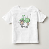 T-shirt bébé tracteur vert (Devant)