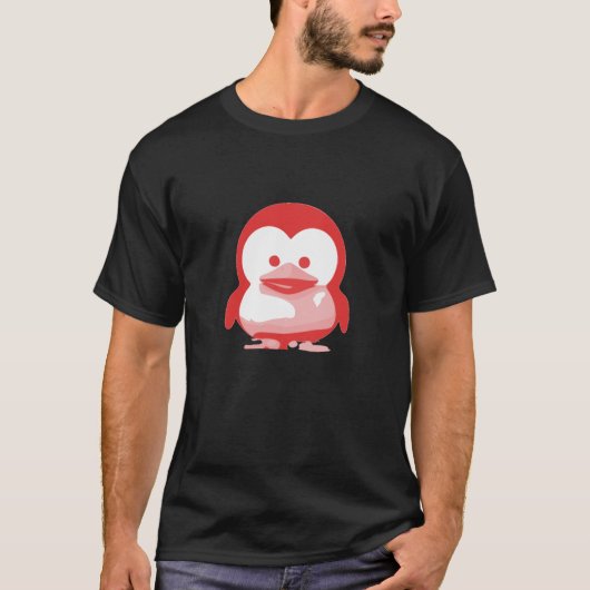 T-shirt Bébé Tux de Linux : Édition rouge (Devant)