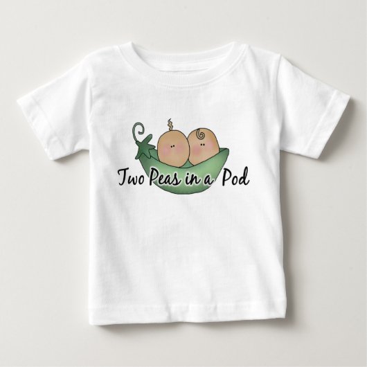 T-shirt bébé Two Peas Twin unisex (Devant)