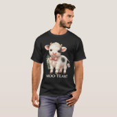 T-shirt bébé vache drôle Moo-Yeah (Devant entier)