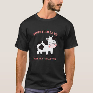 T-shirt Bébé vache veau drôle flânant fille de ferme