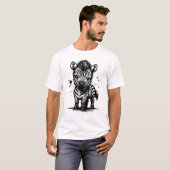 T-shirt Bébé Zèbre (Devant entier)