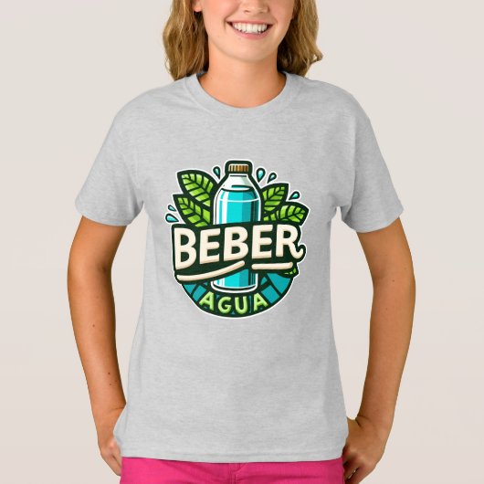 T-shirt Beber agua (Devant)