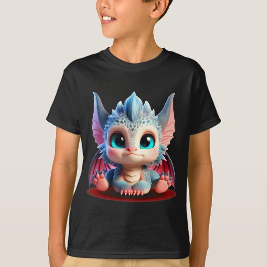 T-shirt Bébés adorables Dragons | Colorful Chibi Edition (Devant)