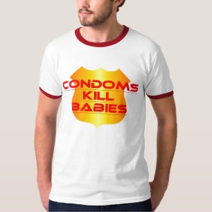T-SHIRT BÉBÉS DE MISE À MORT DE PRÉSERVATIFS