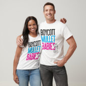 T-shirt Bébés de mulet de boycott (blanc seulement) (Unisexe)