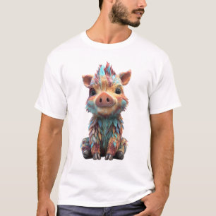 T-shirt Bébés Sangliers Punk Arc-en-Ciel Hommes