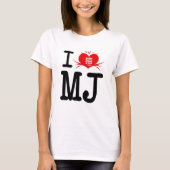 T-shirt Bebii Neko : I <3 MJ (Devant)