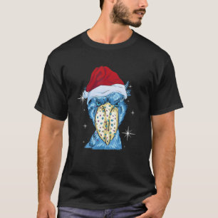 T-shirt Bec-en-sabot africain Noël Chapeau de Santa Bec-en