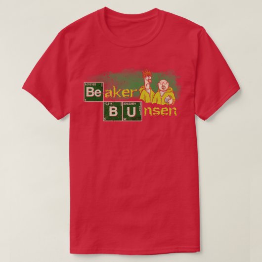 T-shirt Bécher et Bunsen (Design devant)