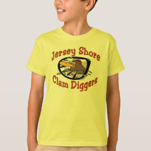 T-shirt Bêcheurs de palourde de rivage du Jersey