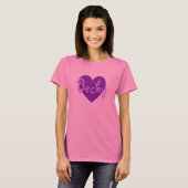 T-shirt Becky en violet (Devant entier)