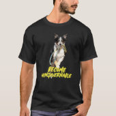 T-shirt Become Ungovernable Libertarian  Dog Leash Mouth M (Devant)