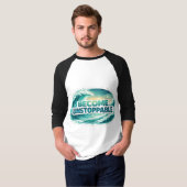 T-shirt Become Unstoppable Ocean Wave Typography (Devant entier)