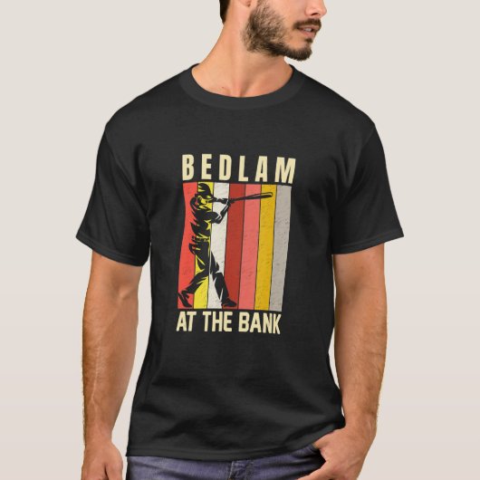 T-shirt Bedlam At The Bank Baseball Fan (Devant)