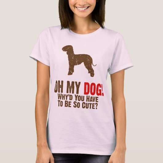 T-shirt Bedlington Terrier (Devant)