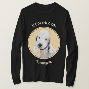 T-shirt Bedlington Terrier Peinture - Art Chien original