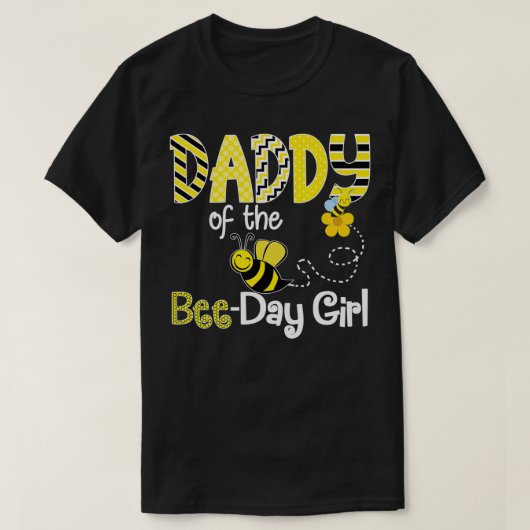 T-shirt Bee Anniversaire Correspondant Famille Soif Thème  (Design devant)