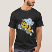 T-shirt Bee as Mechanic with Wrench (Devant)